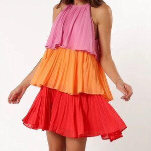 Petal and pup Shortcake tiered mini dress
